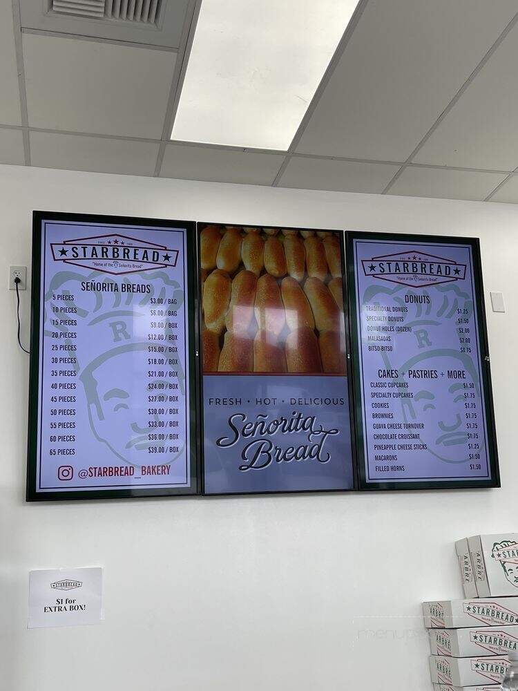Starbread Bakery - Carson, CA menu_pic