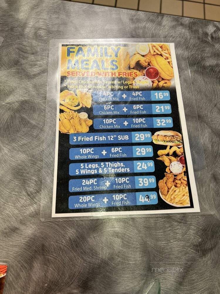 Shark's Seafood and More - Bowie, MD menu_pic