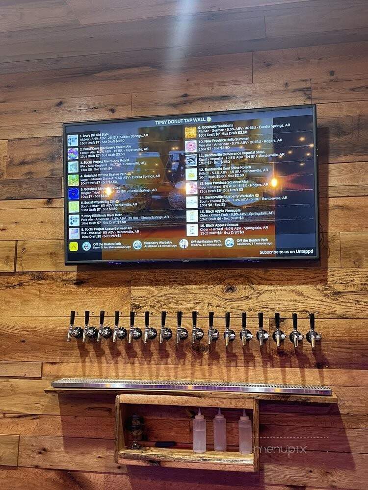 The Tipsy Donut - Rogers, AR menu_pic