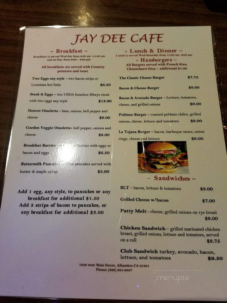 Jay-Dee Cafe - Alhambra, CA
