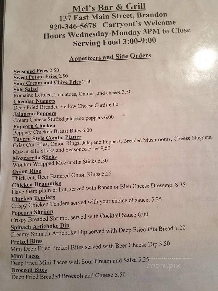 Mel's Bar & Grill - Brandon, WI