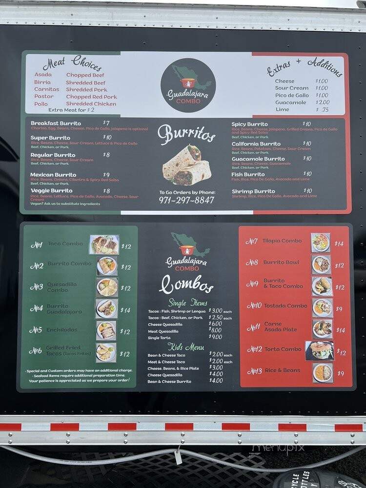 Guadalajara Combo - Warrenton, OR menu_pic