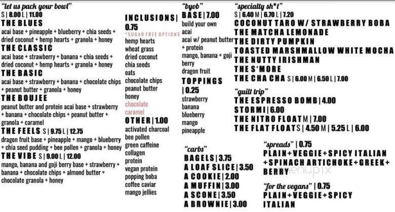 Tasa Espresso and Smoothie Bar - Bullhead City, AZ menu_pic