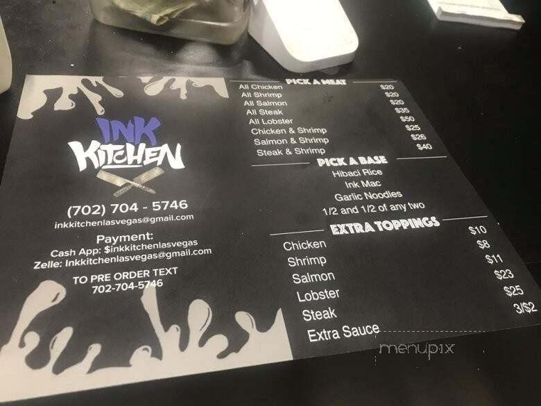 Ink Kitchen - Las Vegas, NV menu_pic