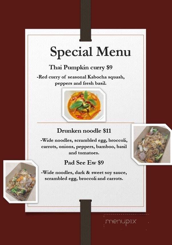 Khob Khun Thai Food - Gold Beach, OR menu_pic