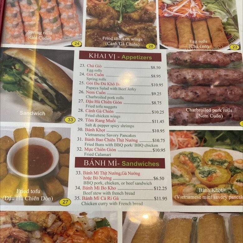 Pho Long - Colton, CA menu_pic