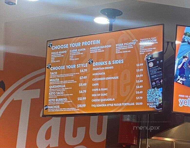 Tacos Y Que - Whittier, CA menu_pic