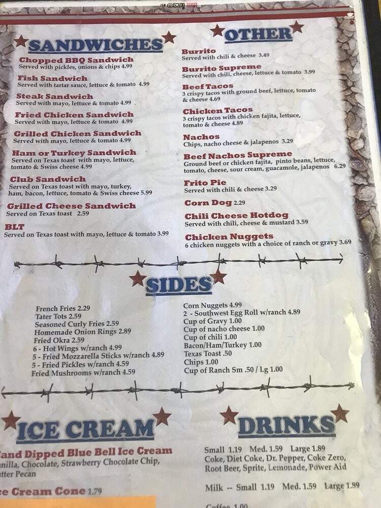 Bulldogs Cafe - Sweeny, TX menu_pic