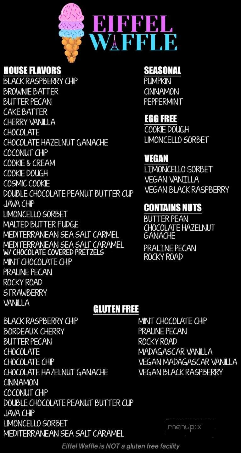 Eiffel Waffle - Downers Grove, IL menu_pic