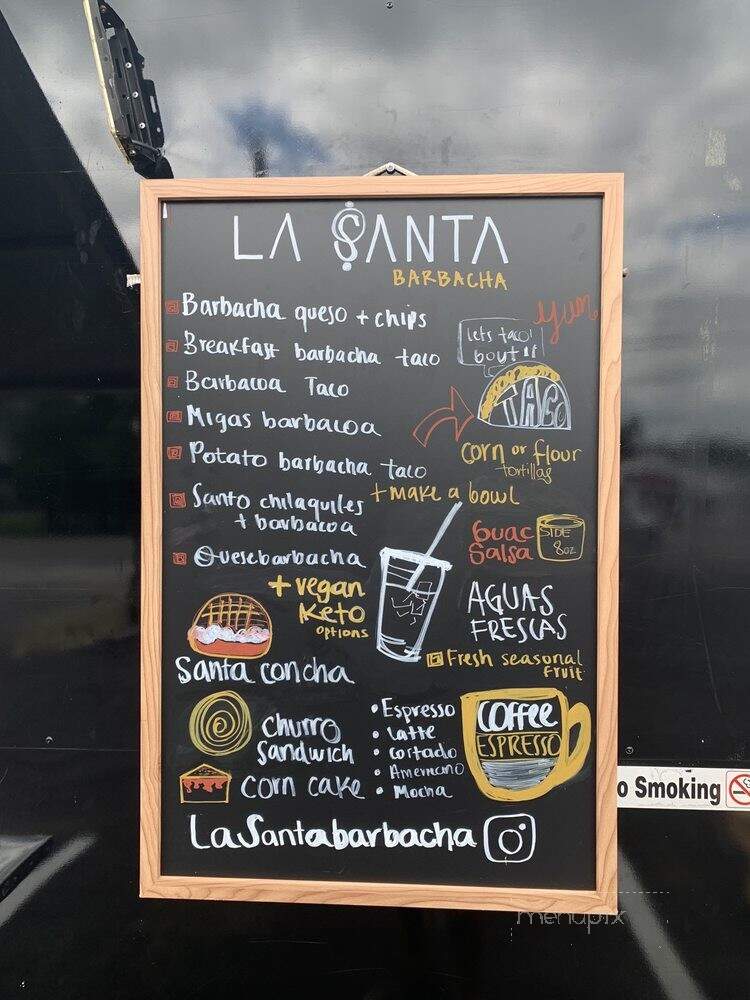 La Santa Barbacha - Austin, TX menu_pic