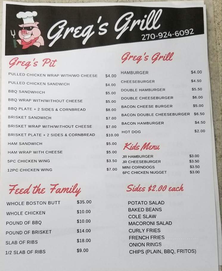 Greg's Grill - Cadiz, KY