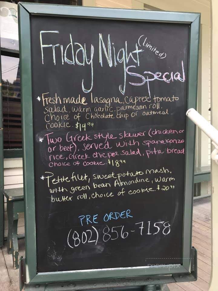 The Corner Market Deli - South Londonderry, VT menu_pic