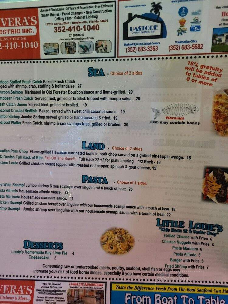 The Lazy Lizard - Hernando Beach, FL menu_pic