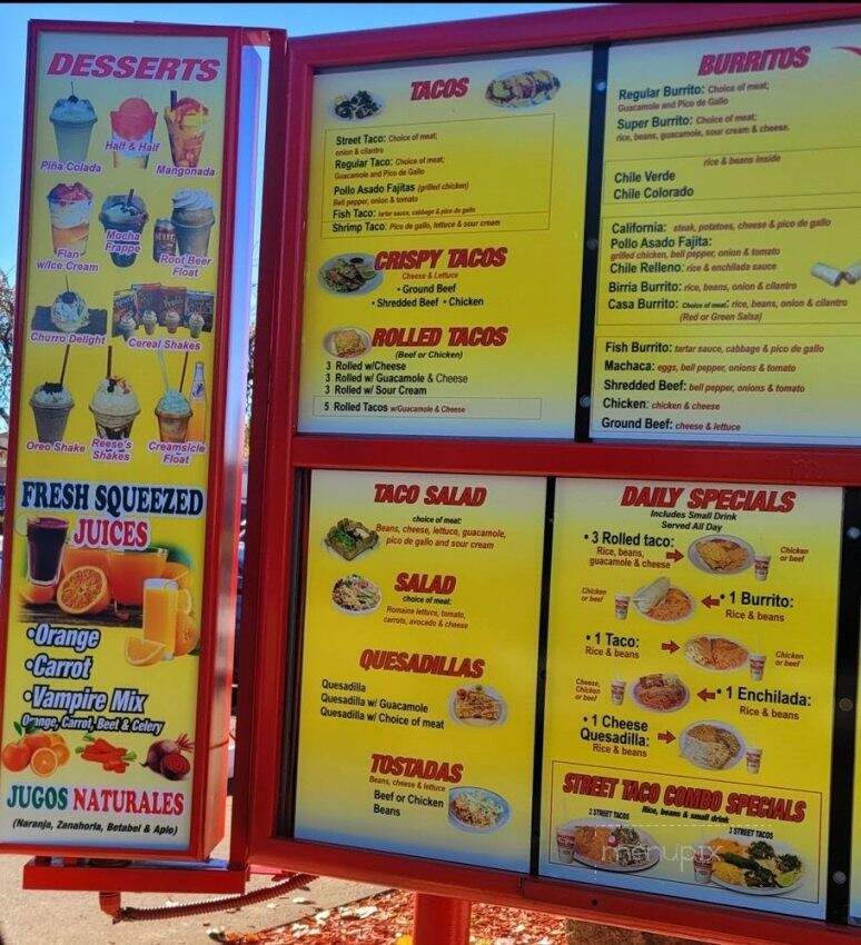 El Forastero Mexican Food - Auburn, CA menu_pic
