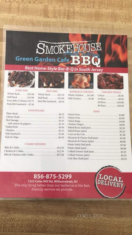 Green Garden Cafe - Williamstown, NJ menu_pic