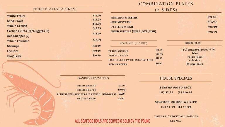 The Seafood Market - Laurel, MS menu_pic