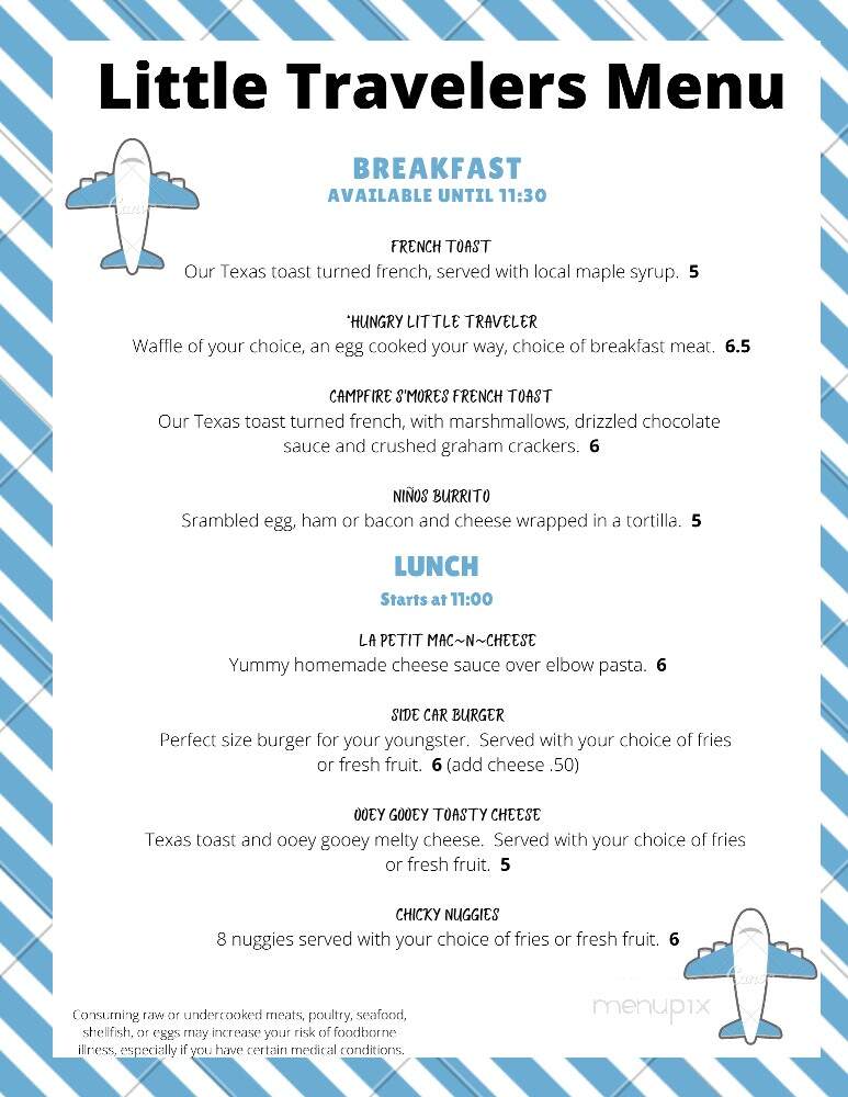 Traveler's Cafe - Saegertown, PA menu_pic