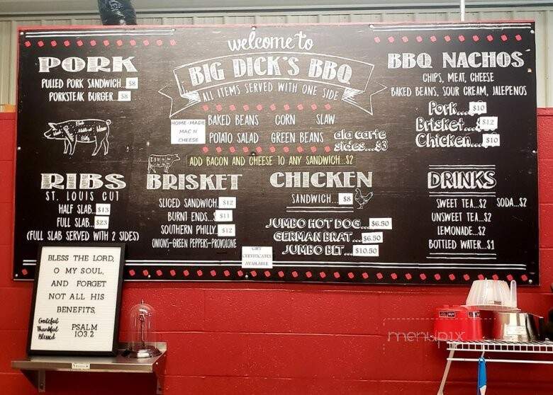 Big Dicks BBQ - Farmington, MO menu_pic