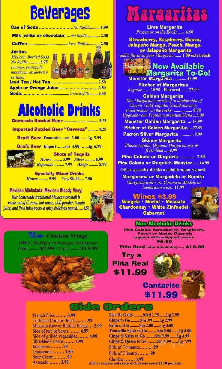 El Jovenaso Mexican Restaurant 2 - Tomahawk, WI menu_pic