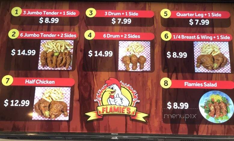 Flamies Hot Chicken Factory - Franklin, KY menu_pic