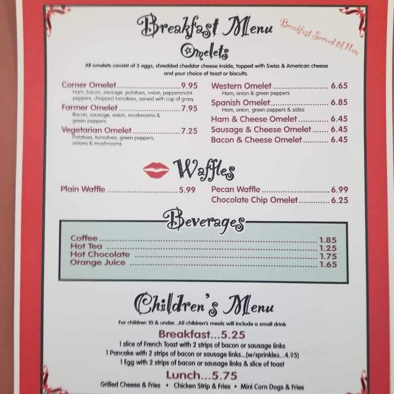 Sweet Thangs Cafe - Hartford, MI menu_pic