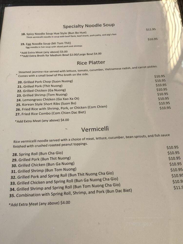 Pho 1 - West Palm Beach, FL menu_pic