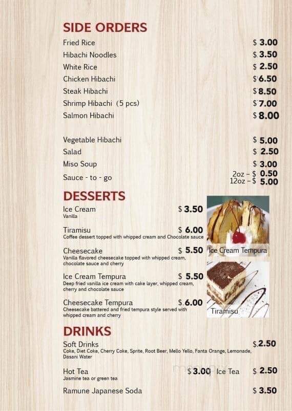 Maki - Mentor, OH menu_pic