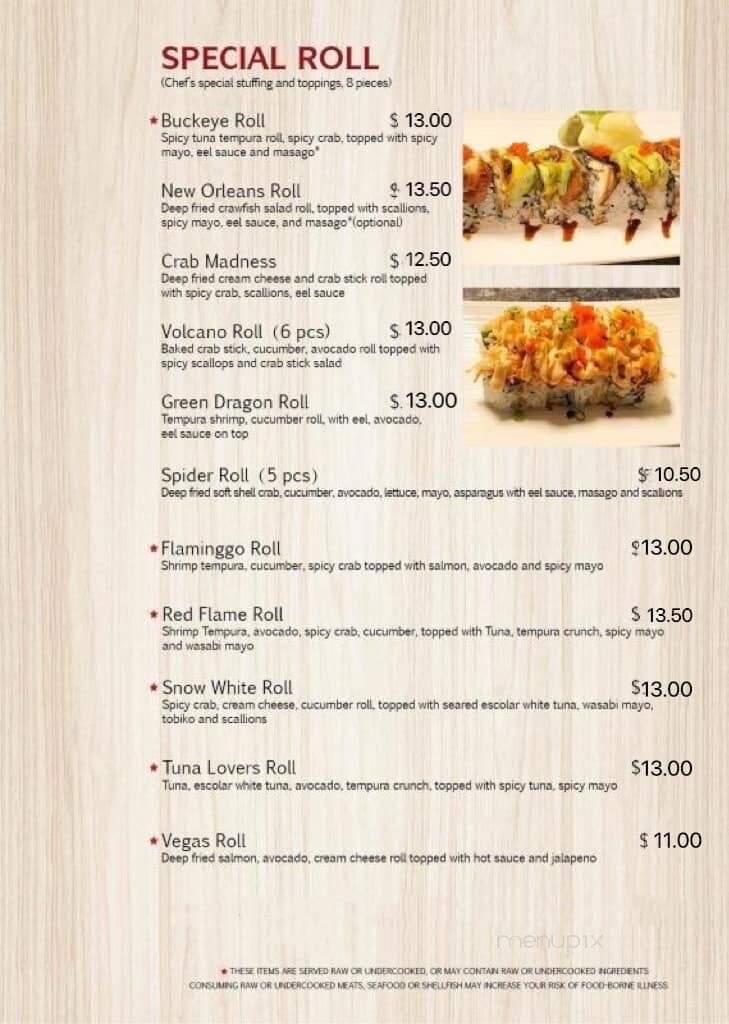 Maki - Mentor, OH menu_pic