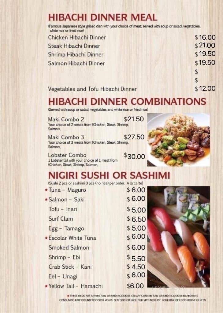 Maki - Mentor, OH menu_pic