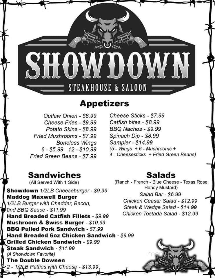 Show Down Steakhouse & Saloon - Mount Vernon, IL