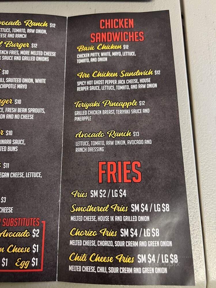 Loud Burger - Grand Terrace, CA menu_pic