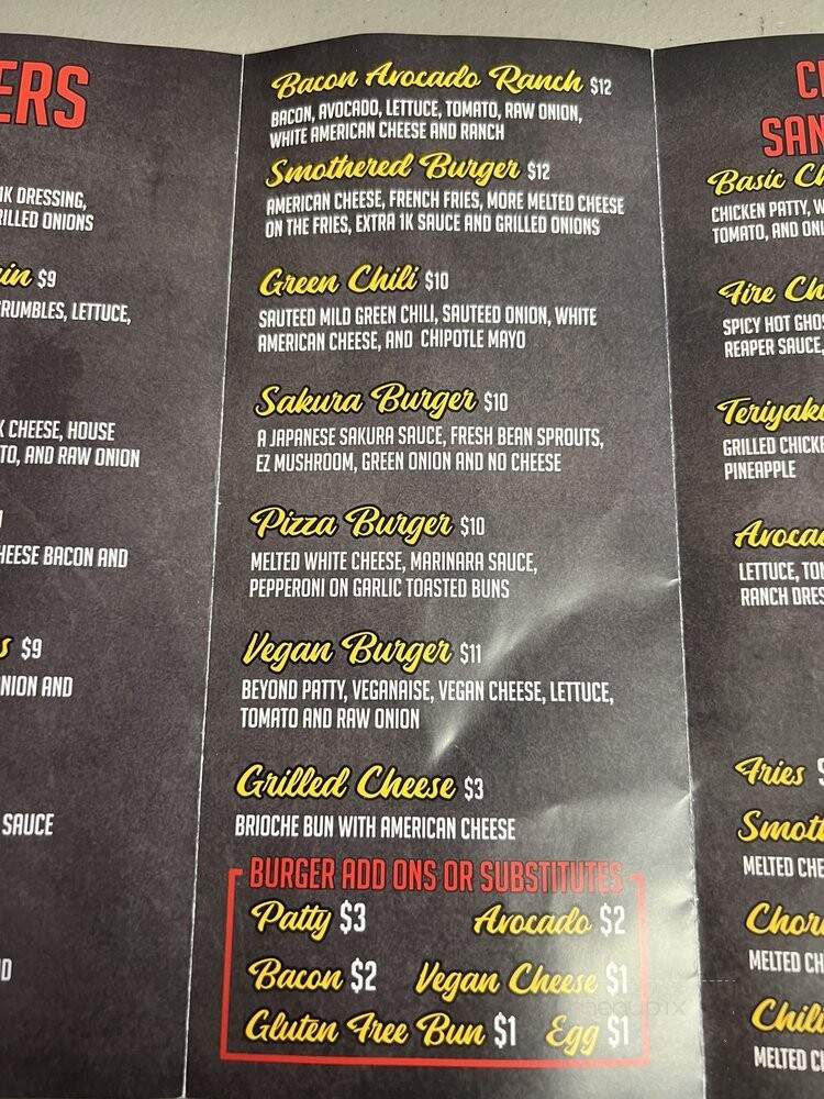 Loud Burger - Grand Terrace, CA menu_pic