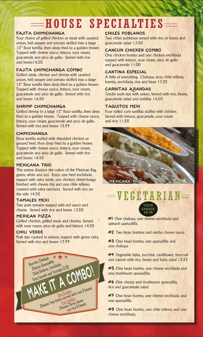 Cancun Mexican Restaurant 2 - Linden, MI menu_pic