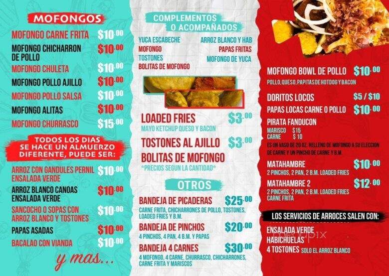 Mission Mofongo & Mas - Harrisburg, PA menu_pic