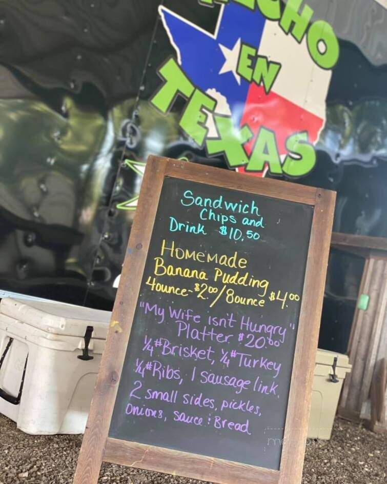 Hecho En Texas BBQ - Cameron, TX menu_pic