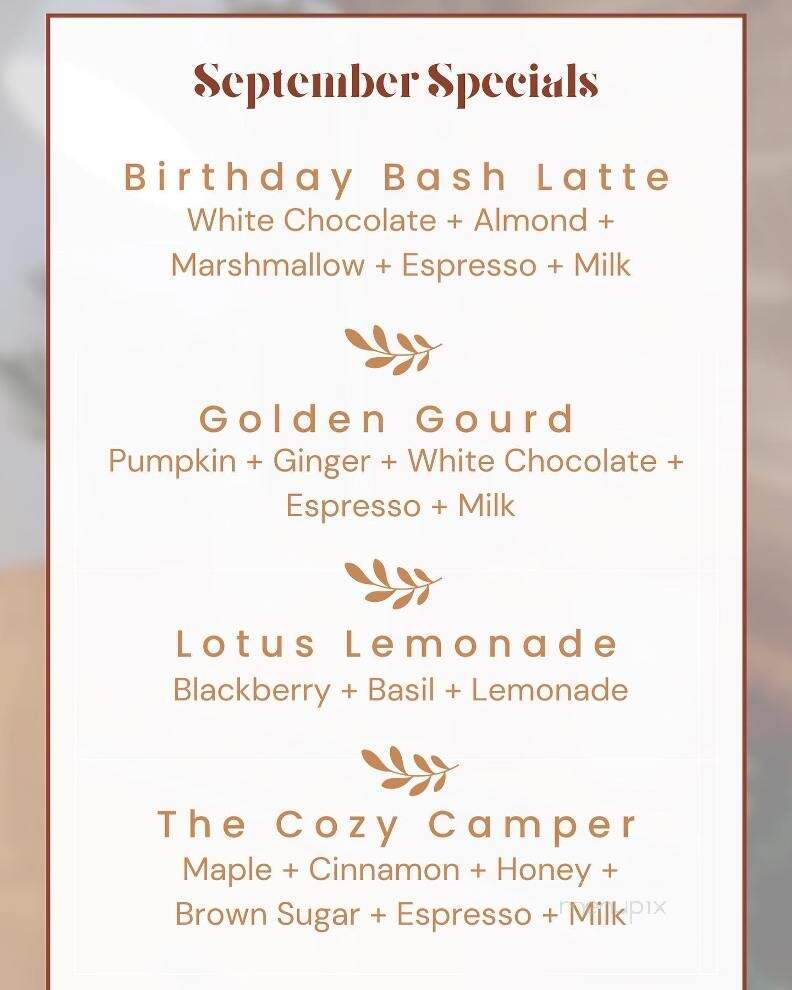 Boomerang Coffee Lounge - Midland, MI menu_pic