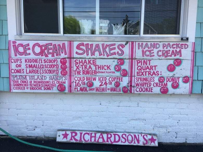 The Cottage Creamery - Newbury, MA menu_pic