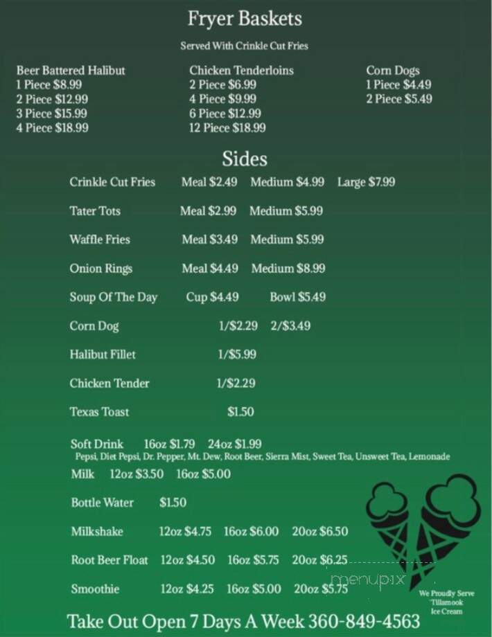 BackRoadZ - Cathlamet, WA menu_pic