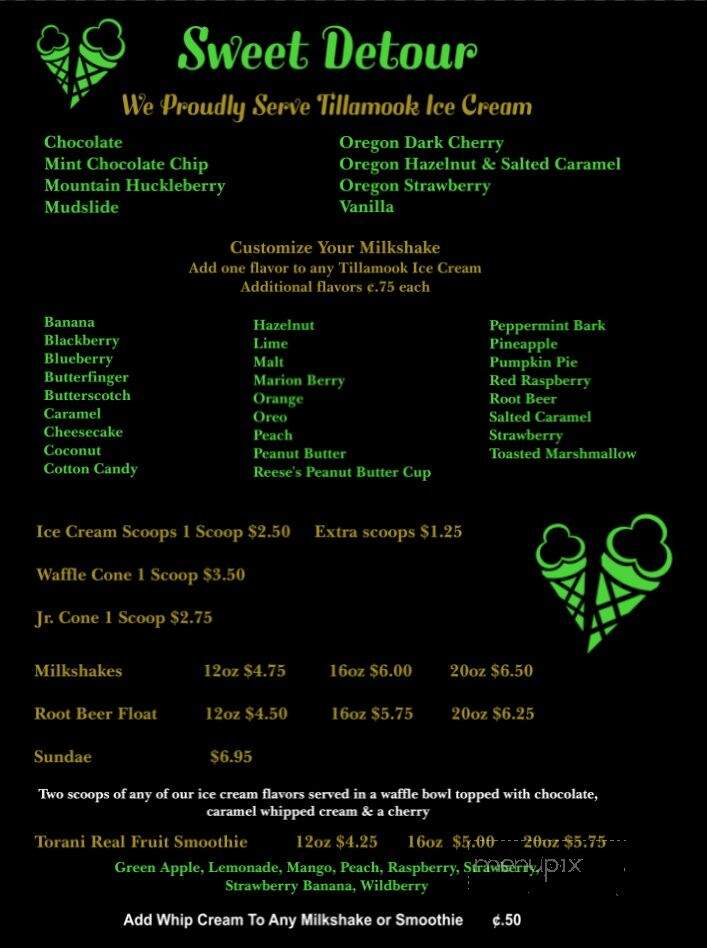 BackRoadZ - Cathlamet, WA menu_pic