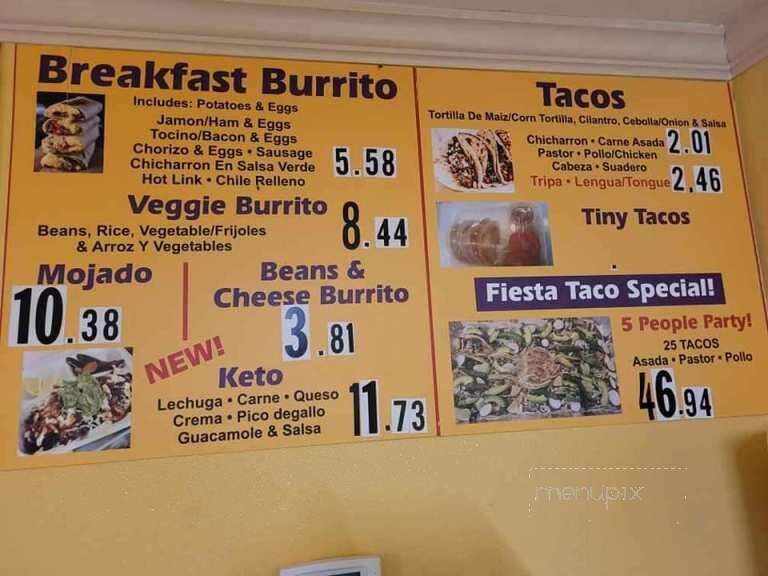 Freddy's Kitchen Torteria - Snelling, CA menu_pic