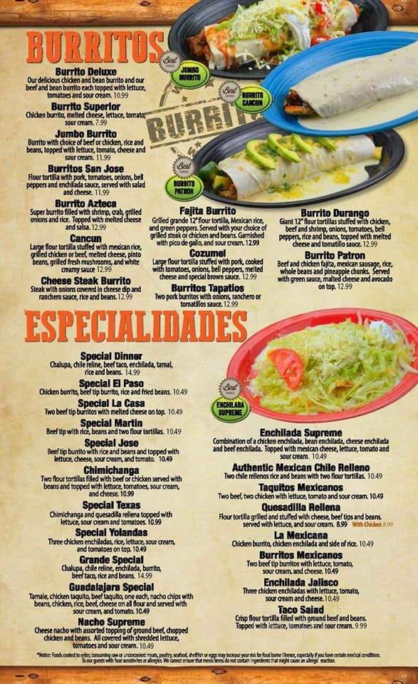Don Patron - California, PA menu_pic