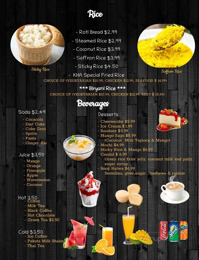 KHA Sushi Land - Mequon, WI menu_pic