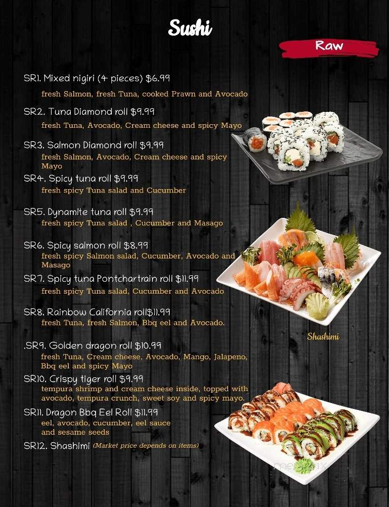 KHA Sushi Land - Mequon, WI menu_pic