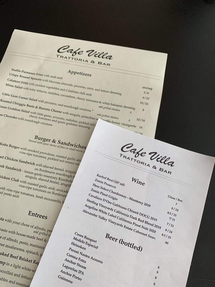 Cafe Villa - San Rafael, CA