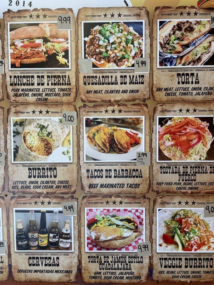 Tortas Ahogadas y Tacos Atemajac - Renton, WA menu_pic
