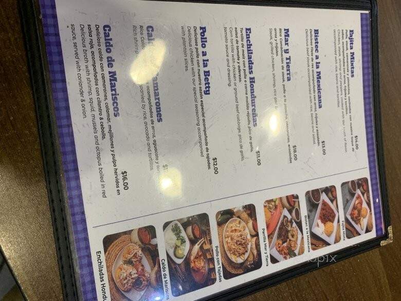 La Cocina De Betty - Pittsburgh, PA menu_pic