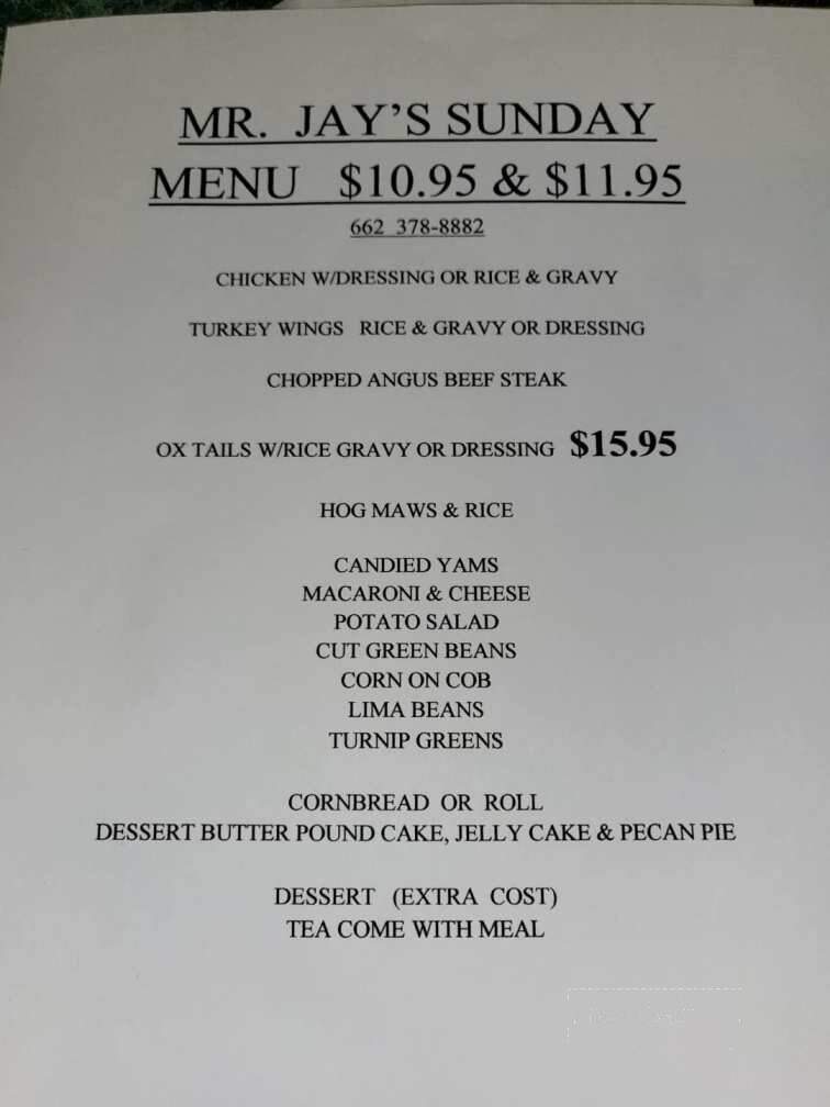 Mr J's Q - Greenville, MS menu_pic