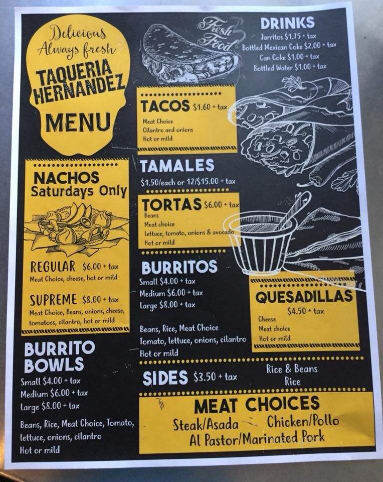Taqueria Hernandez - California, MO menu_pic