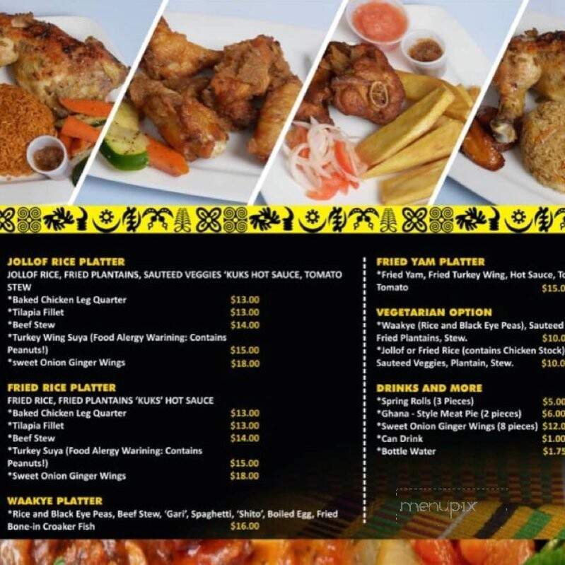 Kuks Tribute Cuisine - Clarksburg, MD menu_pic