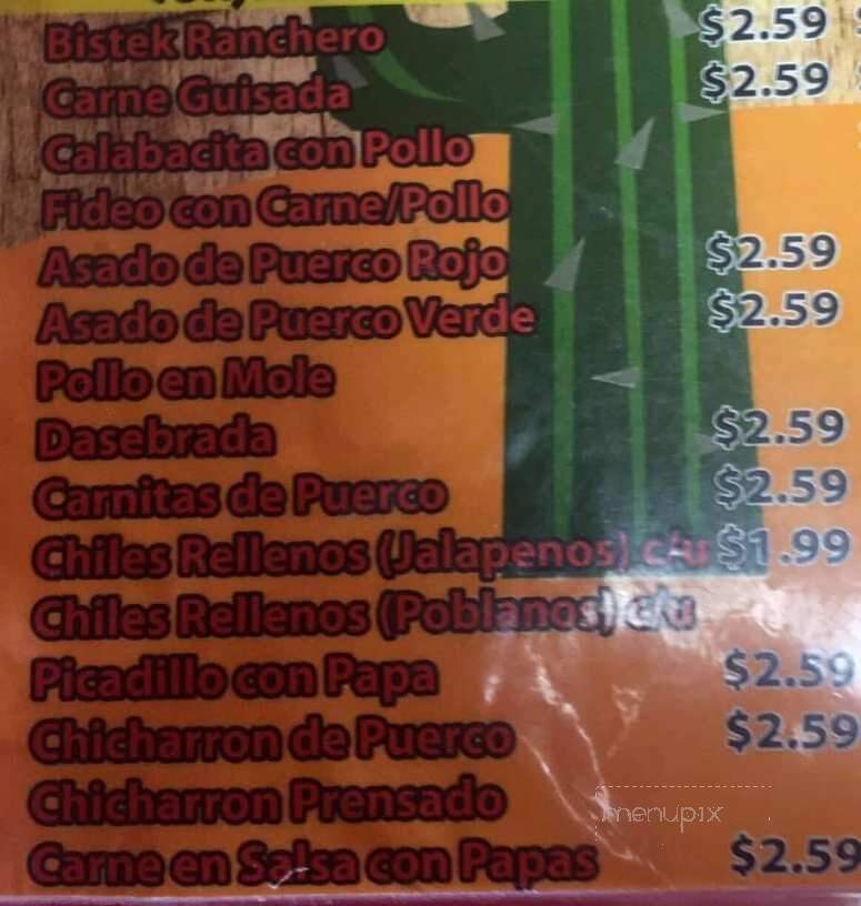 Taqueria Romaga - Pharr, TX menu_pic